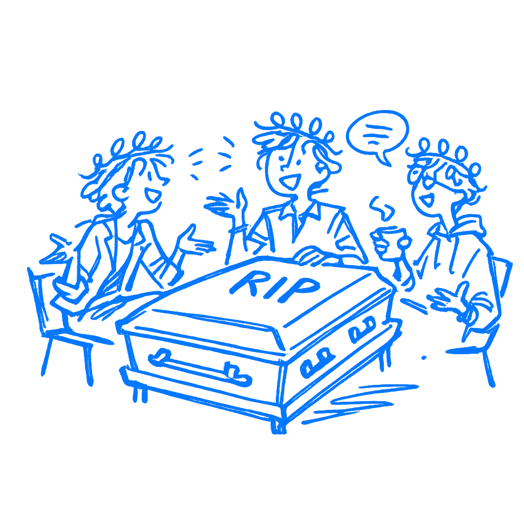 Good Design Dies in Meetings illustration